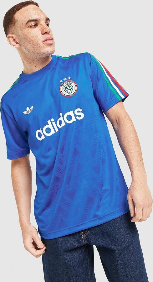 Adidas Originals All Over Print T-Shirt Blauw- Heren Blauw