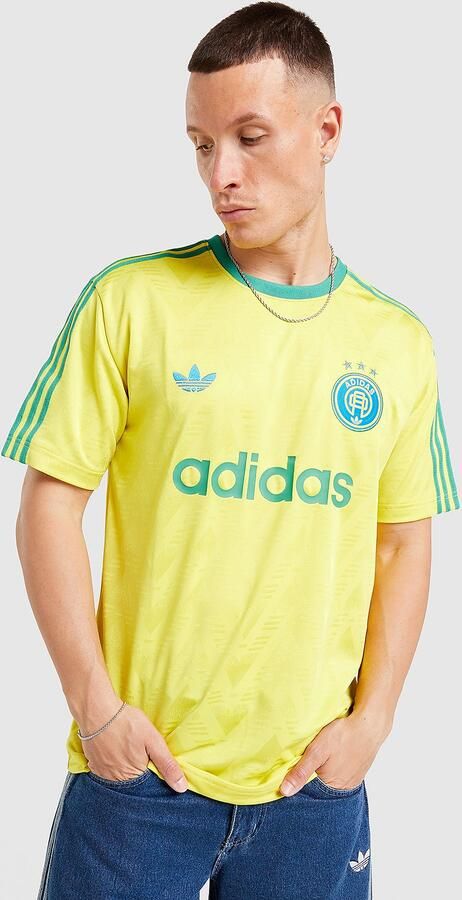 Adidas Originals All Over Print T-Shirt Geel- Heren Geel