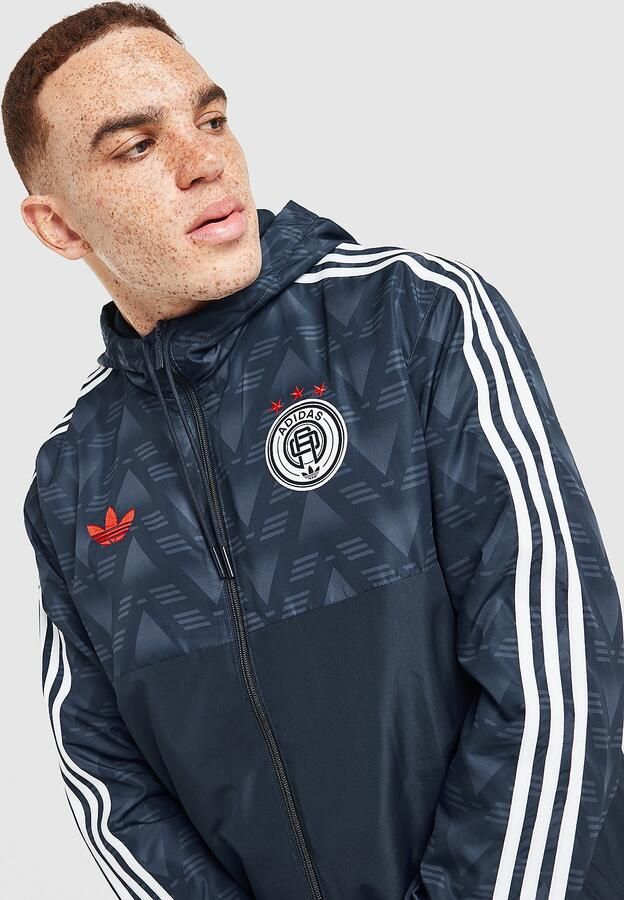 Adidas Originals All Over Print Windbreaker Jacket Blauw- Heren Blauw