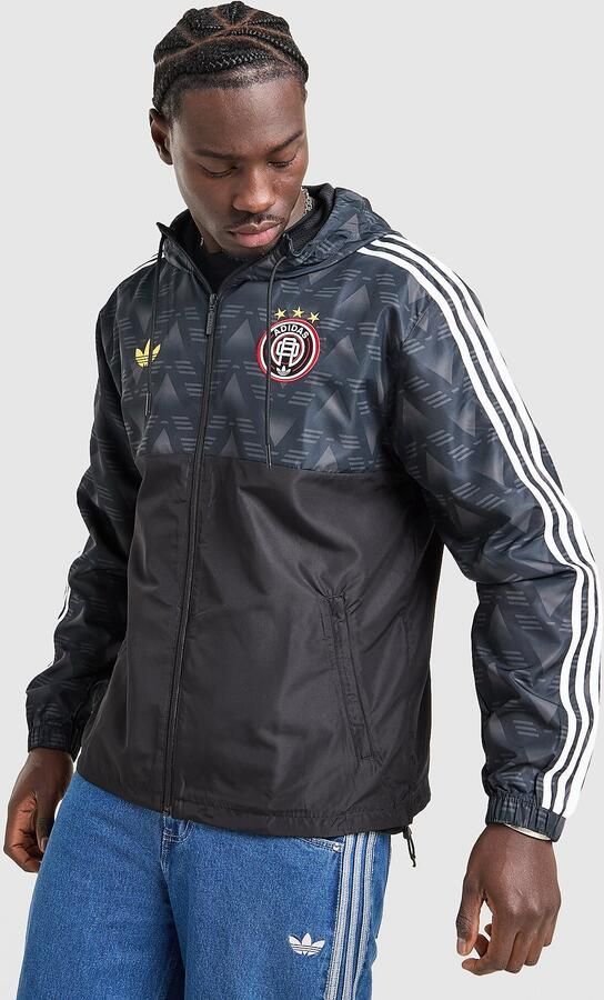 Adidas Originals All Over Print Windbreaker Jacket Zwart- Heren Zwart