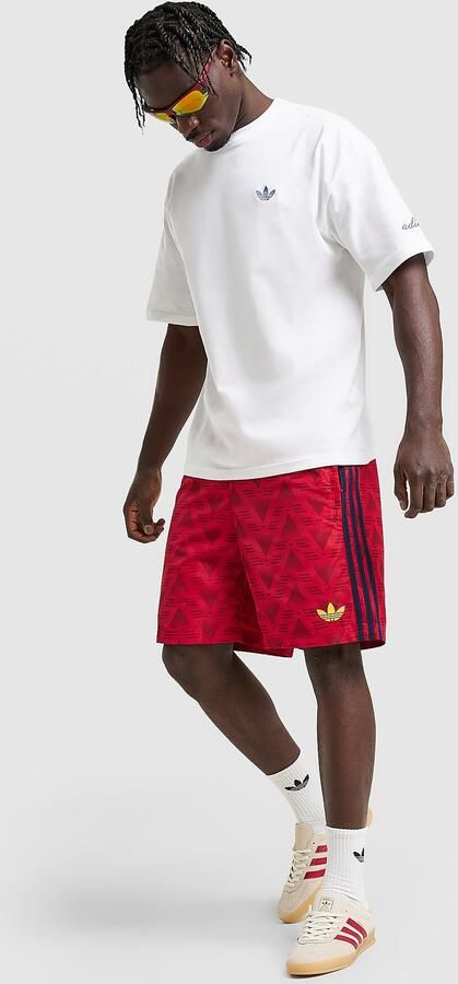 Adidas Originals All Over Print Woven Shorts Rood- Heren Rood