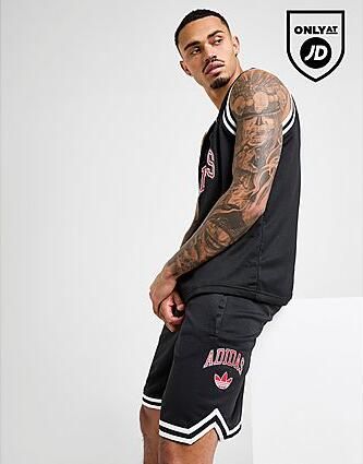 Adidas Originals Arch Basketball Shorts Black- Heren Black