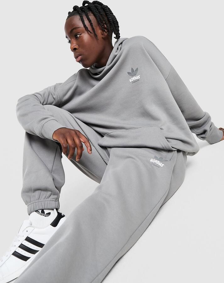 Adidas Originals Bubble Hoodie Junior Grijs Kind Grijs