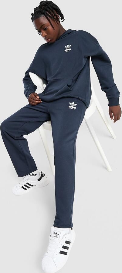 Adidas Originals Bubble Open Hem Joggers Junior Blauw Kind Blauw