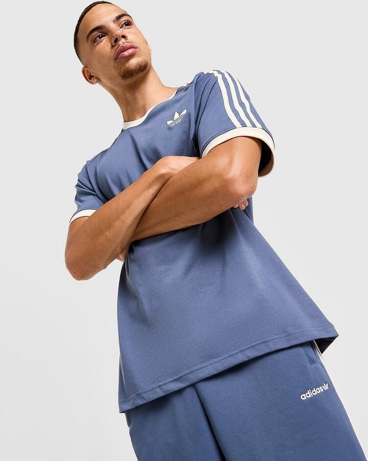 Adidas Originals Cali T-Shirt Blauw- Heren Blauw