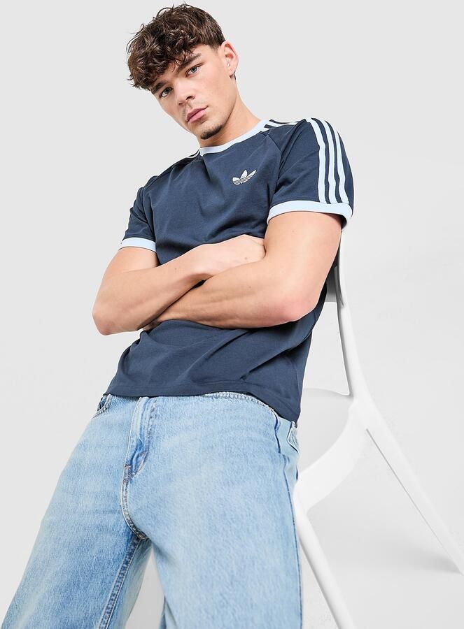 Adidas Originals Cali T-Shirt Blauw- Heren Blauw