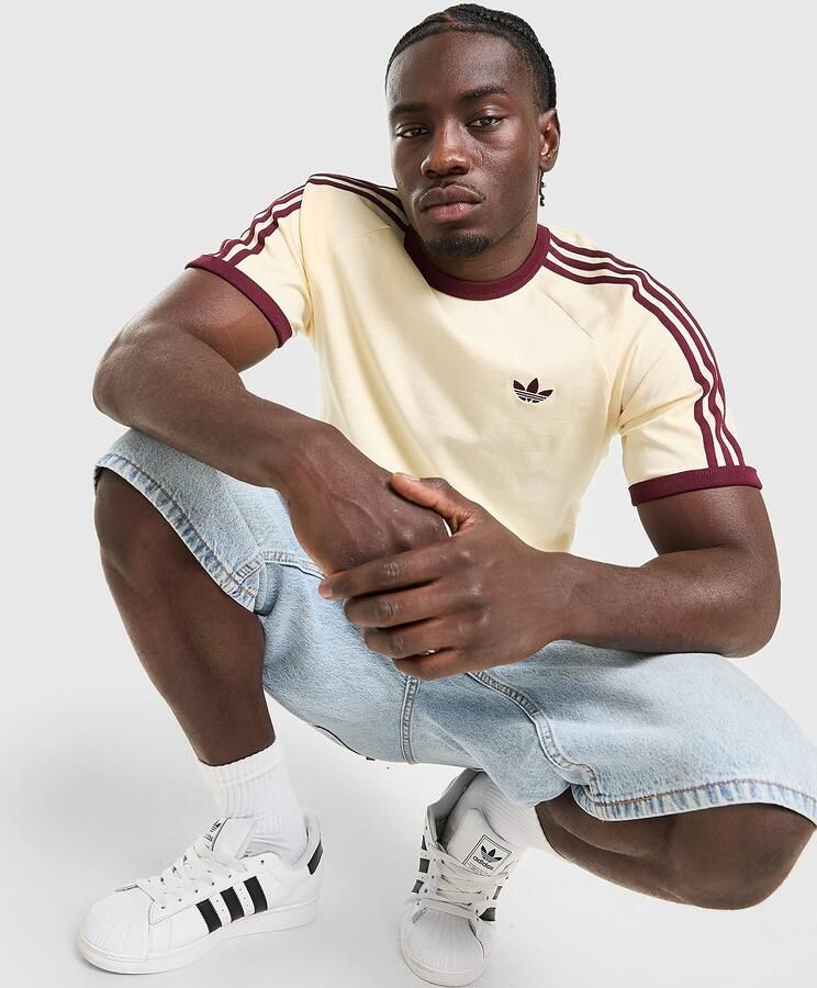 Adidas Originals Cali T-Shirt Geel- Heren Geel