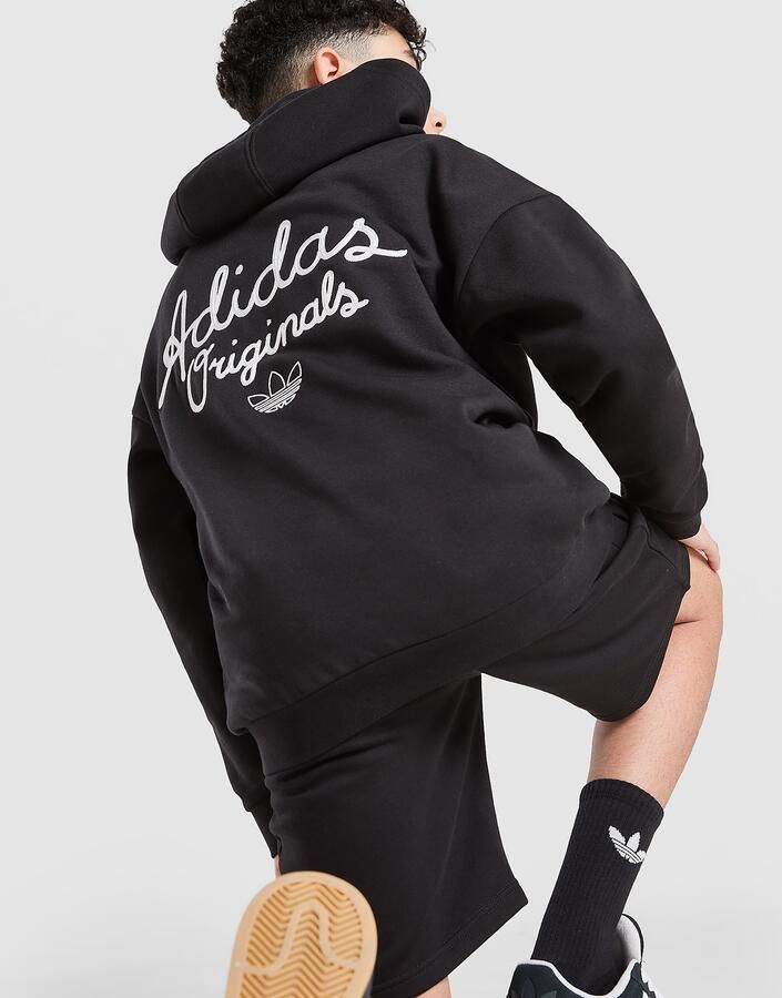 Adidas Originals Chain Stitch Hoodie Junior Zwart Kind Zwart