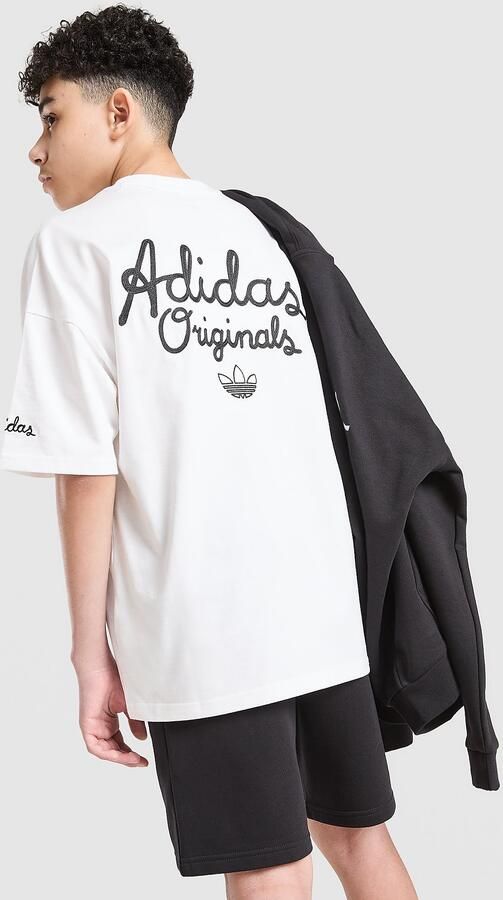Adidas Originals Chain Stitch T-Shirt Junior Wit Kind Wit