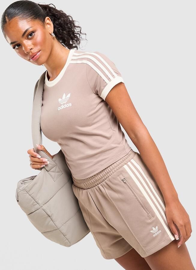 Adidas Originals Classic Slim T-Shirt Bruin- Dames Bruin