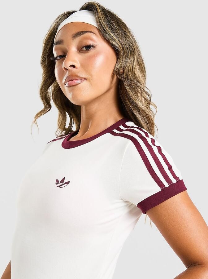 Adidas Originals Classic Slim T-Shirt Wit- Dames Wit