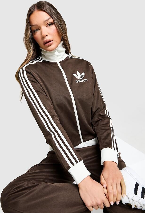 Adidas Originals Classic Track Top Bruin- Dames Bruin