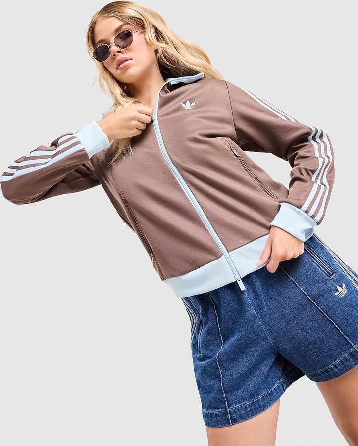 Adidas Originals Classic Track Top Bruin- Dames Bruin