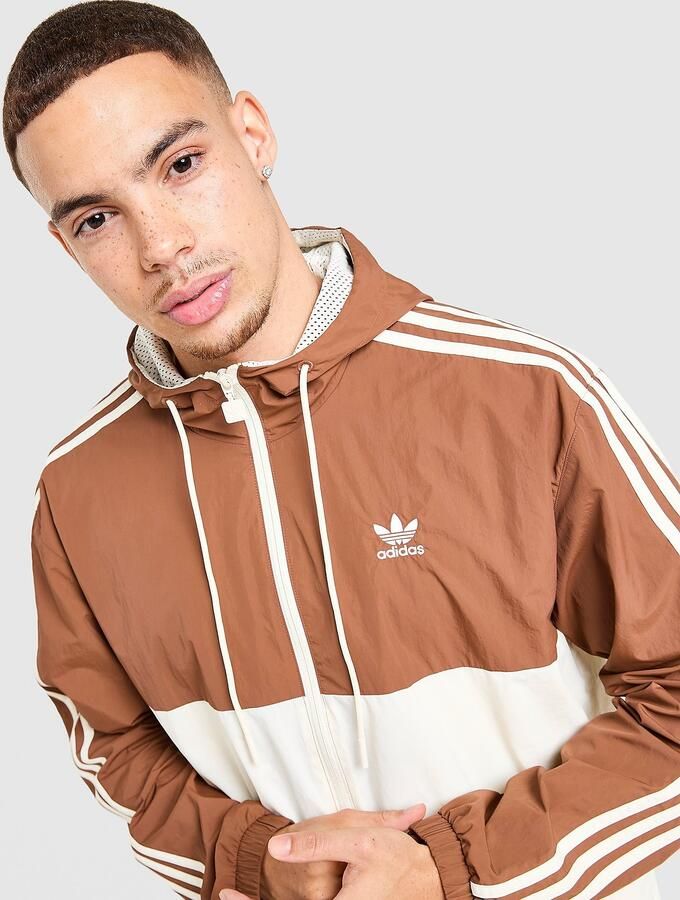 Adidas Originals Classic Windbreaker Bruin- Heren Bruin