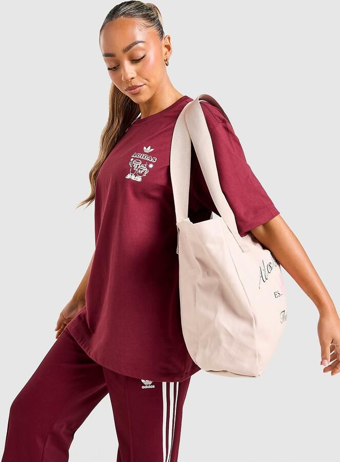 Adidas Originals Coffee Club T-Shirt Rood- Dames Rood