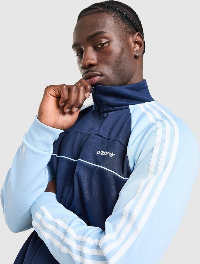Adidas Originals Colour Block Retro Track Top Blauw- Heren Blauw