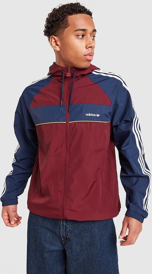 Adidas Originals Colour Block Retro Windbreaker Rood- Heren Rood