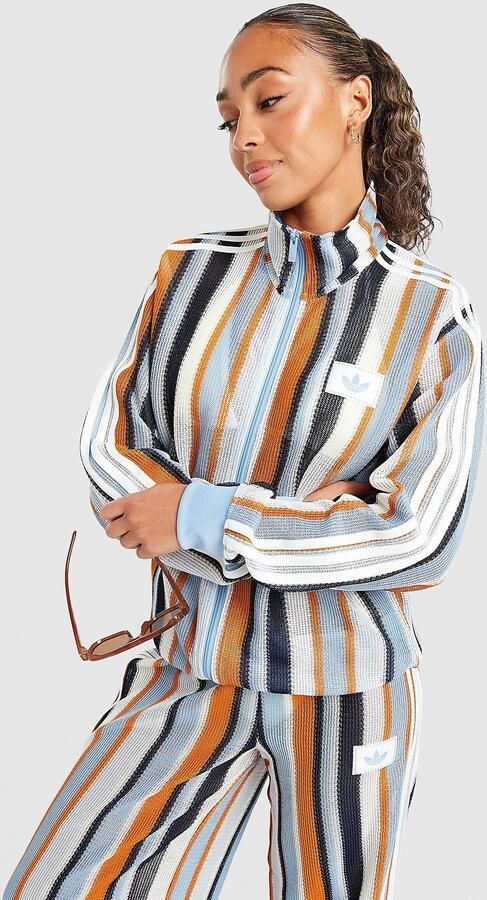 Adidas Originals Crochet Football Track Top Blauw- Dames Blauw