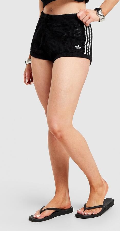 Adidas Originals Crochet Shorts Zwart- Dames Zwart - Foto 6