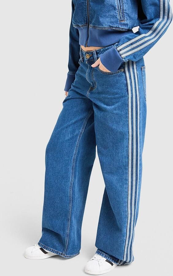 Adidas Originals Denim Firebird Track Pants Blauw- Dames Blauw - Foto 7