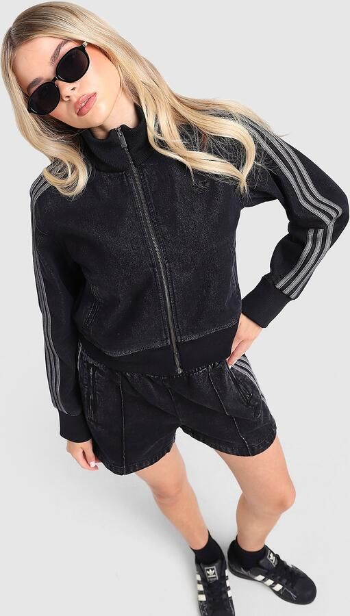 Adidas Originals Denim Firebird Track Top Zwart- Dames Zwart