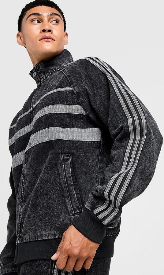 Adidas Originals Denim First Track Top Zwart- Heren Zwart