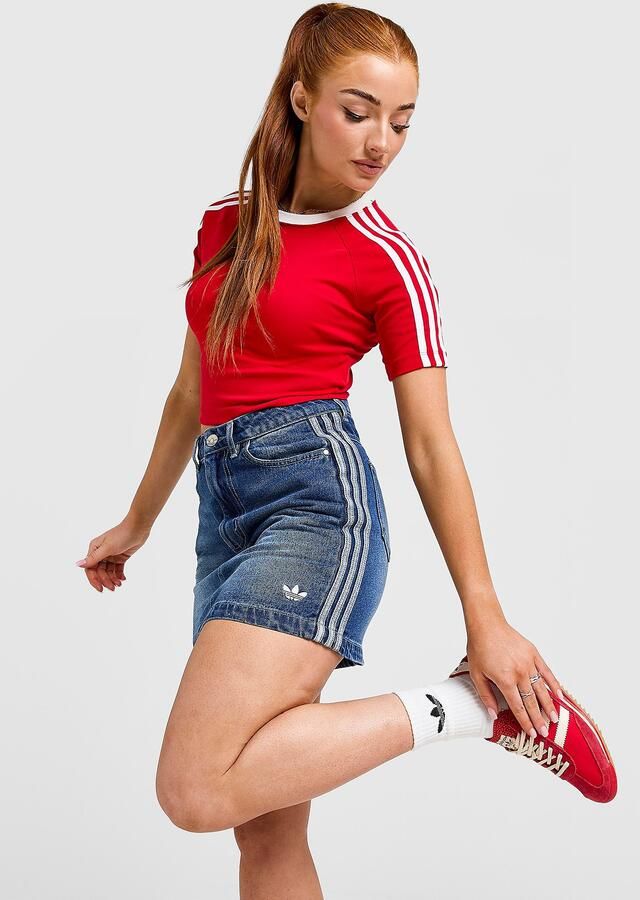 Adidas Originals Denim Mini Skirt Blauw- Dames Blauw - Foto 4