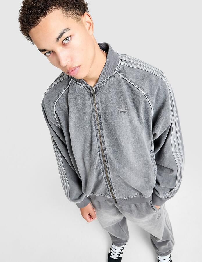 Adidas Originals Denim SST Track Top Grijs- Heren Grijs - Foto 4