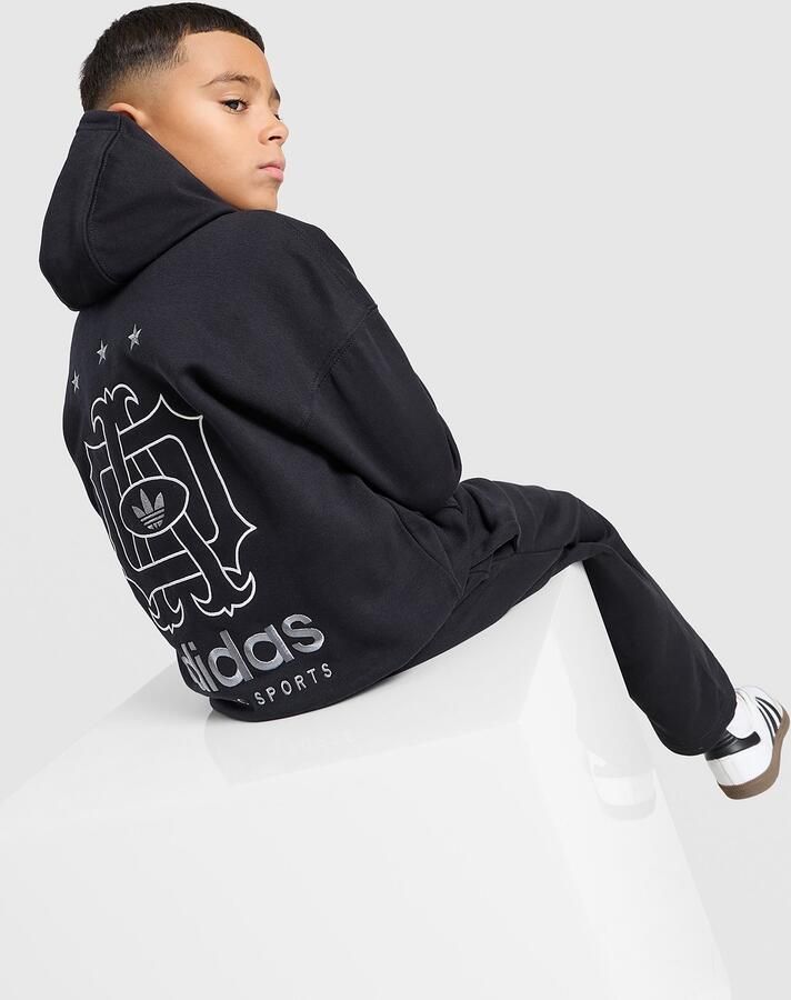 Adidas Originals Emblem Tracksuit Children Zwart Kind Zwart