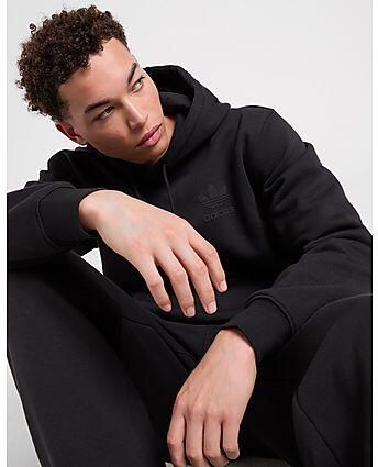 Adidas Originals Essential Print Hoodie Black- Heren Black