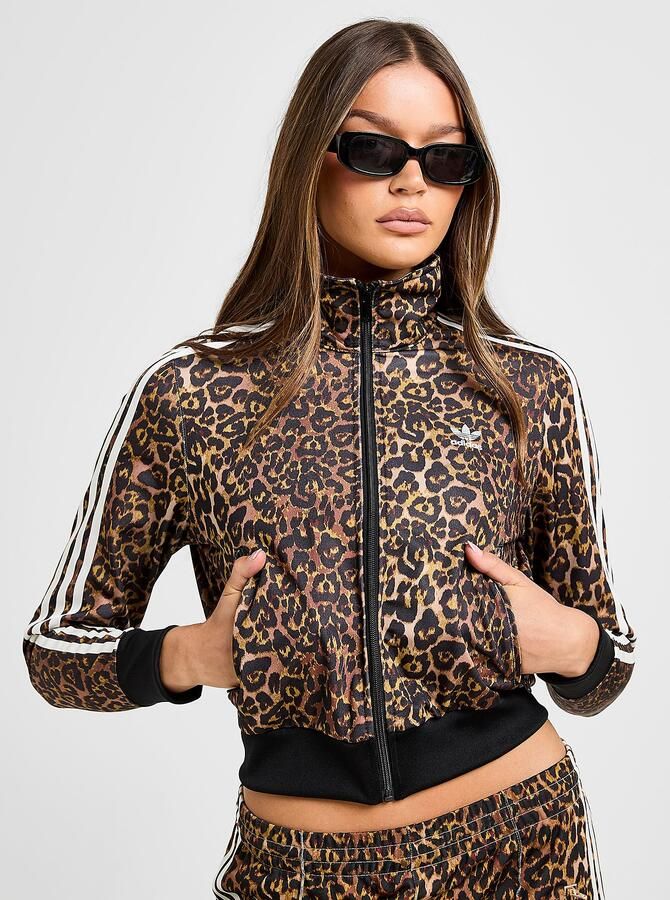 Adidas Originals Firebird All Over Leopard Print Track Top Meerkleurig- Dames Meerkleurig