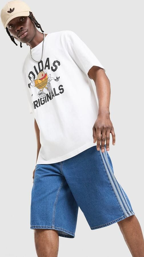 Adidas Originals Firebird Denim Shorts Blauw- Heren Blauw - Foto 5