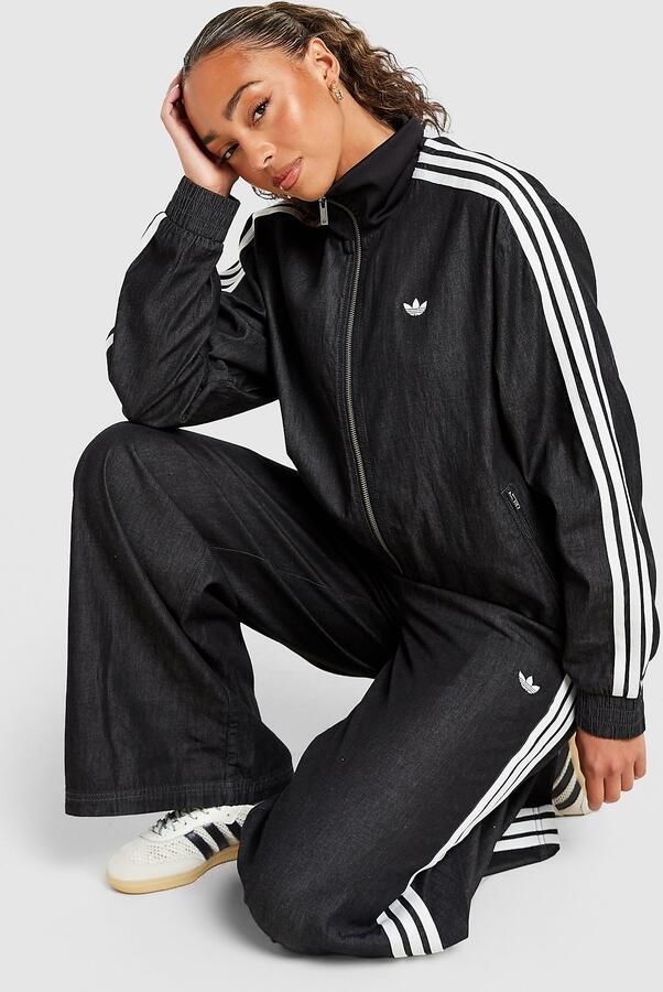 Adidas Originals Firebird Lightweight Denim Track Top Zwart- Dames Zwart