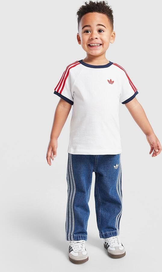 Adidas Originals Firebird T-Shirt Denim Jeans Set Infant Blauw - Foto 6