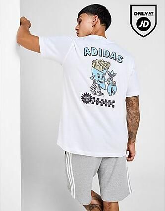 Adidas Originals Foodie T-Shirt White- Heren White