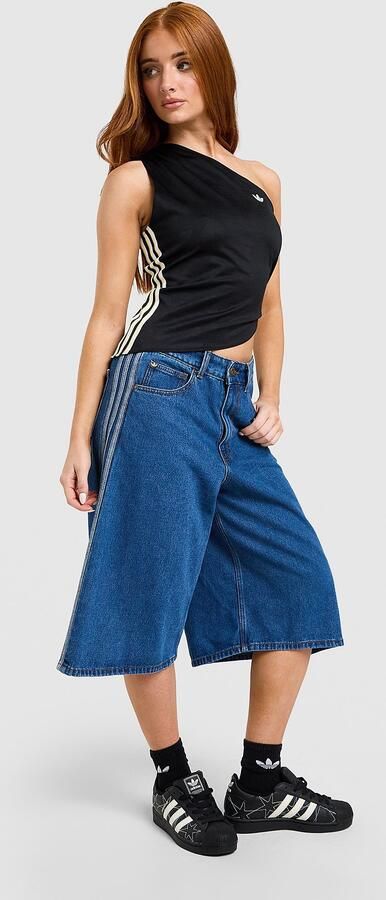 Adidas Originals Football Asymmetrical Tank Top Zwart- Dames Zwart