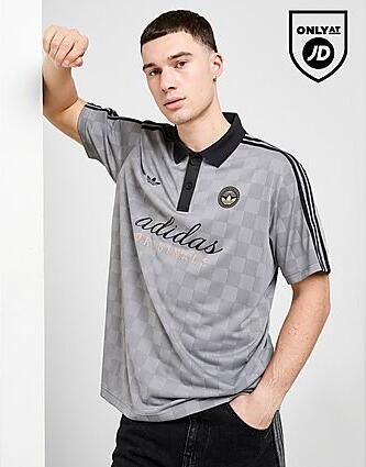 Adidas Originals Football Script T-Shirt Grey- Heren Grey