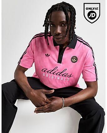 Adidas Originals Football Script T-Shirt Pink- Heren Pink