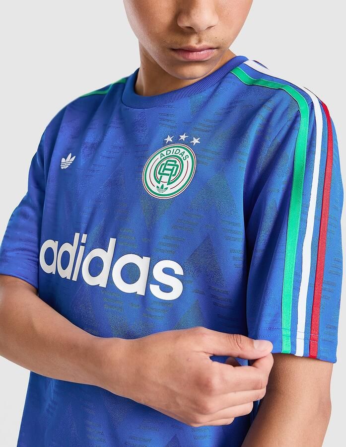 Adidas Originals Football T-Shirt Junior Blauw Kind Blauw