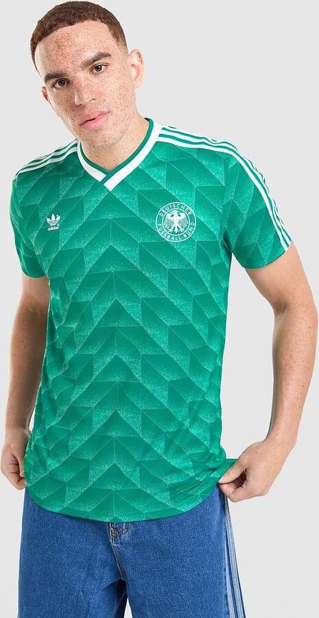 Adidas Originals Germany '90 Retro Away Shirt Groen- Heren Groen