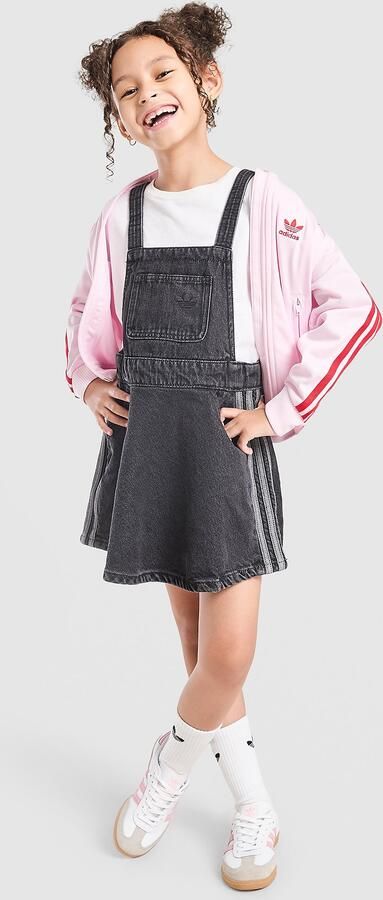 Adidas Originals Girls' 3-Stripes Denim Dress Children Zwart Kind Zwart - Foto 7