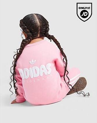 Adidas Originals ' Bubble Crew Tracksuit Infant Roze - Foto 2