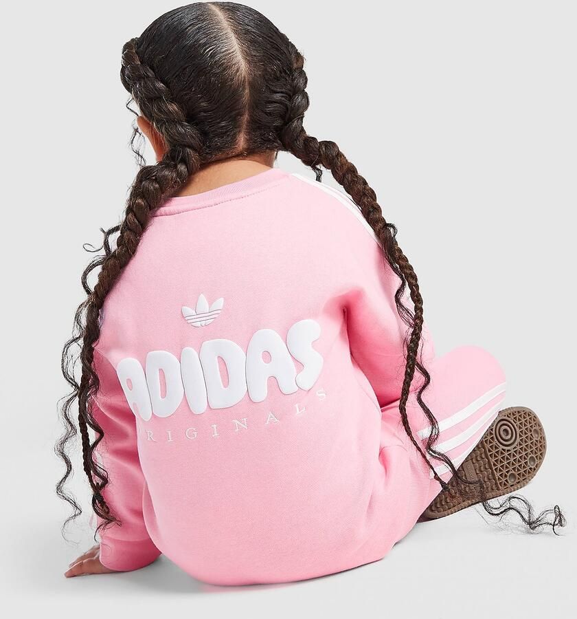 Adidas Originals ' Bubble Crew Tracksuit Infant Roze