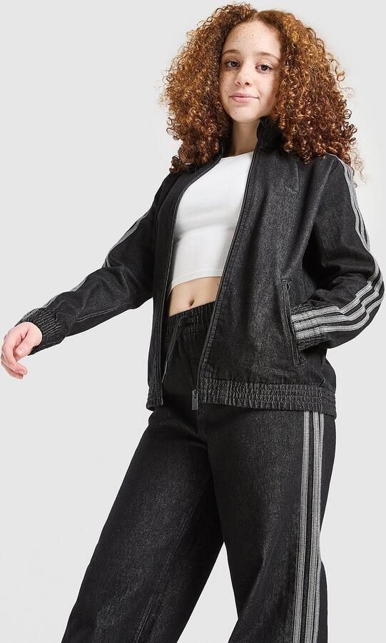 Adidas Originals ' Denim Firebird Track Top Junior Zwart - Foto 4