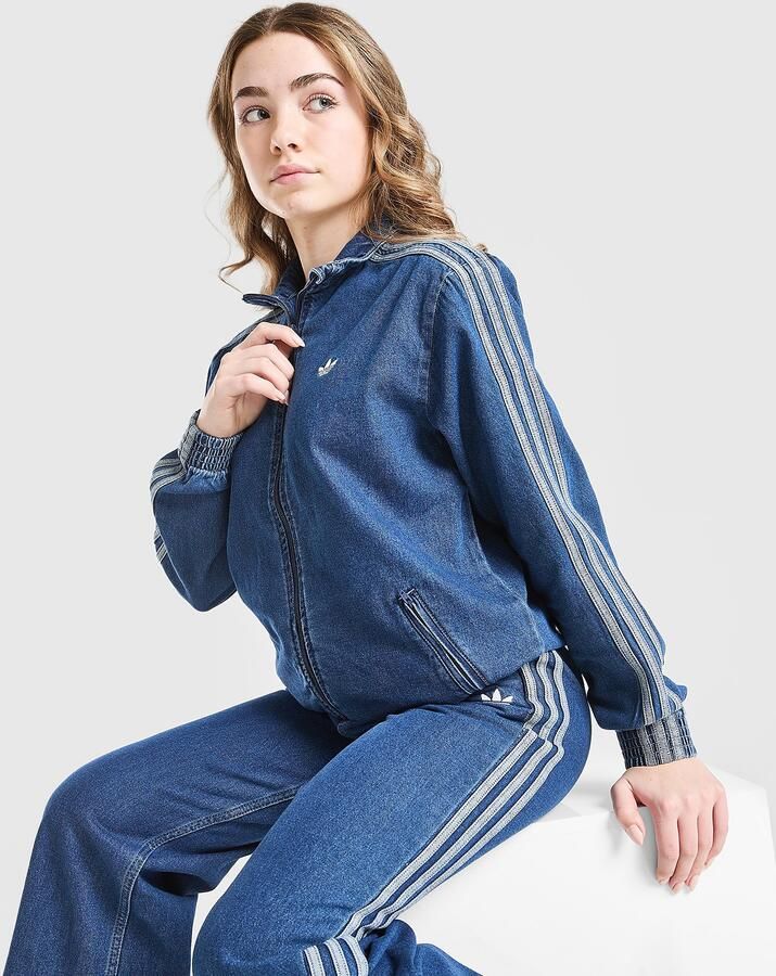 Adidas Originals ' Firebird Denim Track Top Junior Blauw