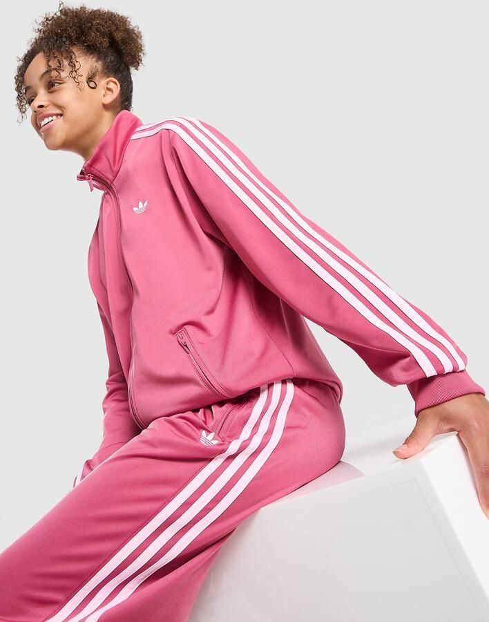 Adidas Originals ' Firebird Full Zip Track Top Junior Roze Kind Roze