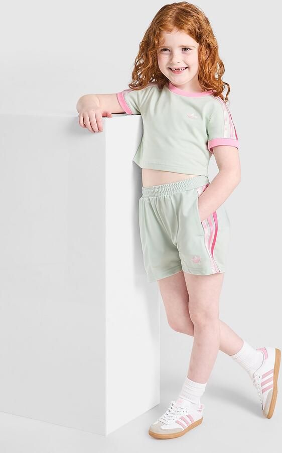 Adidas Originals ' Firebird T-Shirt Shorts Set Children Groen Kind Groen