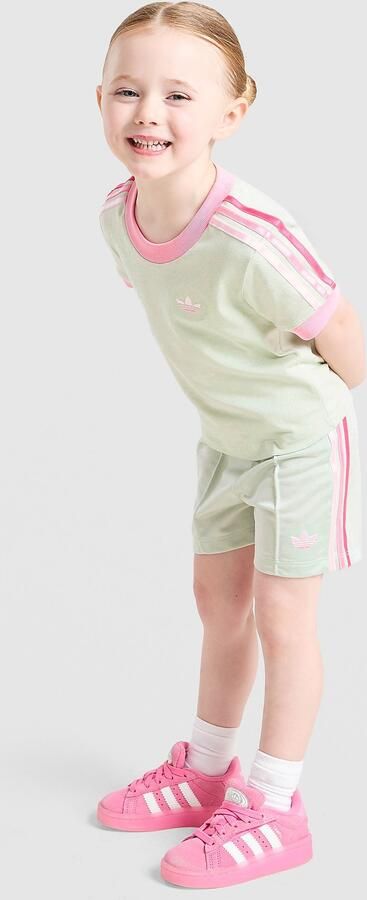 Adidas Originals ' Firebird T-Shirt Shorts Set Infant Groen Kind Groen