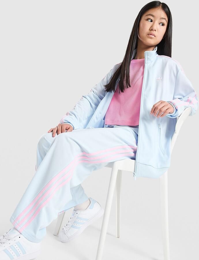 Adidas Originals ' Firebird Wide Track Pants Junior Blauw Kind Blauw