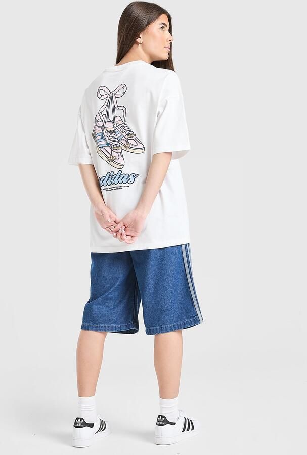 Adidas Originals ' Footwear Charm T-Shirt Junior Wit Kind Wit